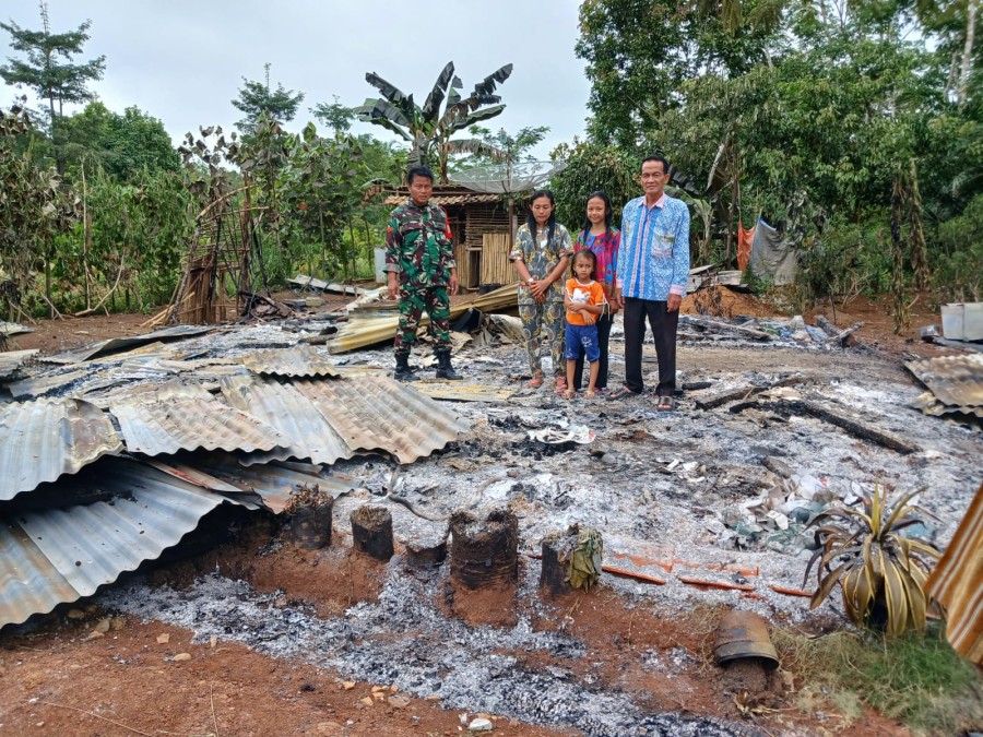 Korban Lilin, Babinsa Koramil 406-04/Muara Lakitan koptu Samsul Bahri Turun Ke Lokasi
