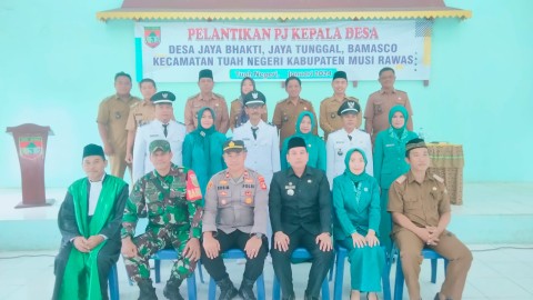 Untuk Mengisi Kekosongan Jabatan Kades Serka Argani Hadiri Pelantikan Pj Kades