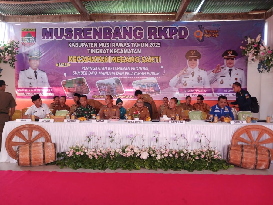 Babinsa Koramil 406-04/Muara Lakitan pelda Rudi Yanto Hadiri Musrenbang RKPD Tingkat Kecamatan