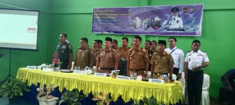 Babinsa koramil 406-06/Tugumulyo Peltu Dedi Efrizal Melaksanakan Kegiatan Musrenbang Di wilayah Binaan.