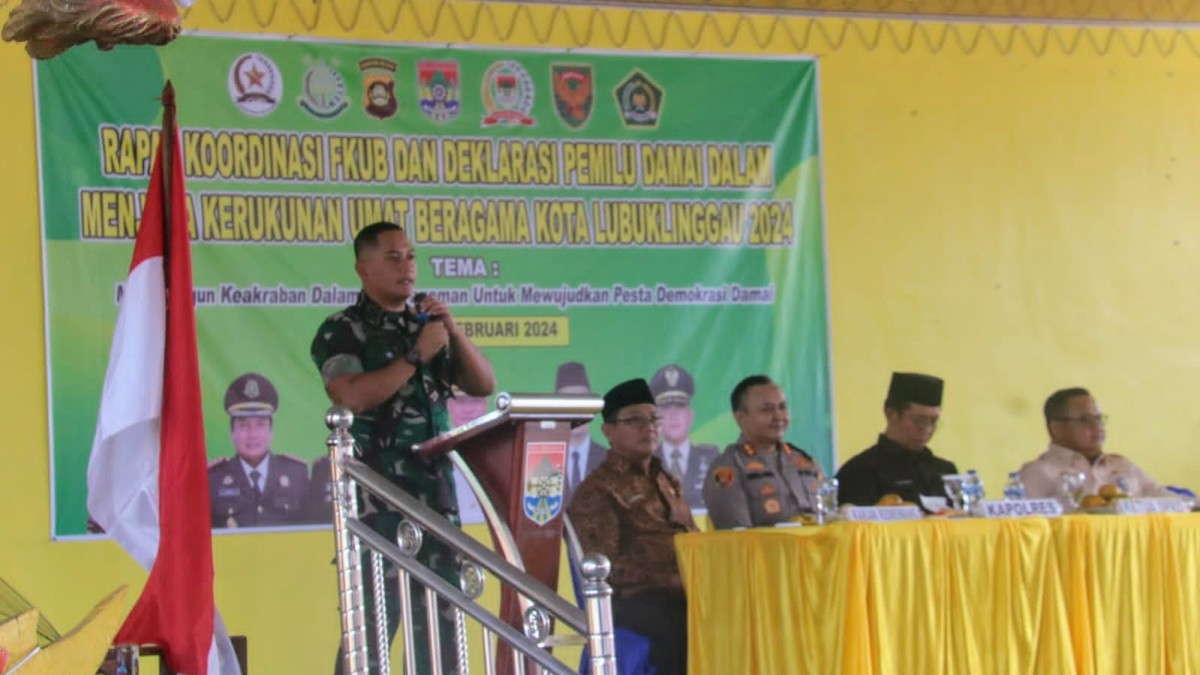 Jaga Kerukunan Umat Beragama Forkopimda Kota Lubuk Linggau Gelar Rapat Koordinasi dan Deklarasi