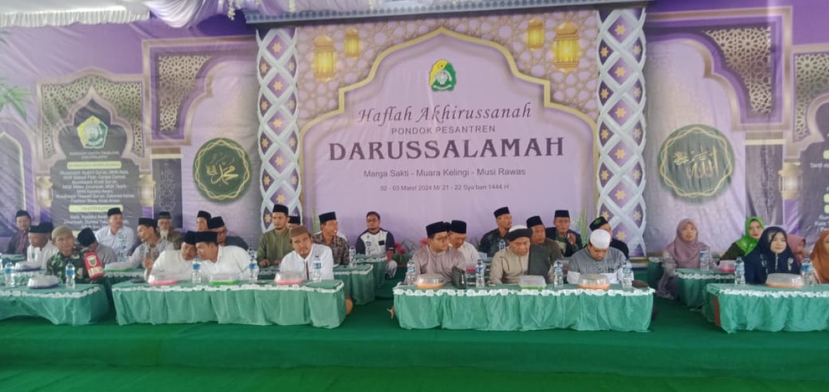 Babinsa Koramil 406-05/Muara Kelingi Menghadiri Acara Haflah Akhirussanah