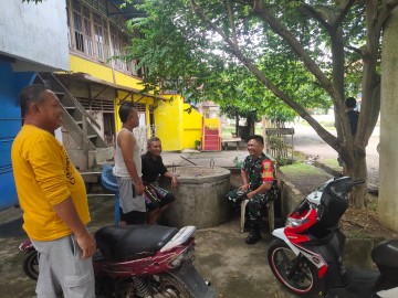 Komsos Dengan Warga Binaan Serda Dedi Suryanto Bahas Keamanan dan Kebersihan Lingkungan