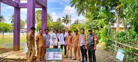 Babinsa Koramil 406-06/Tugumulyo Melaksanakan Pengecekan Titik 0% Di wilayah Binaan.