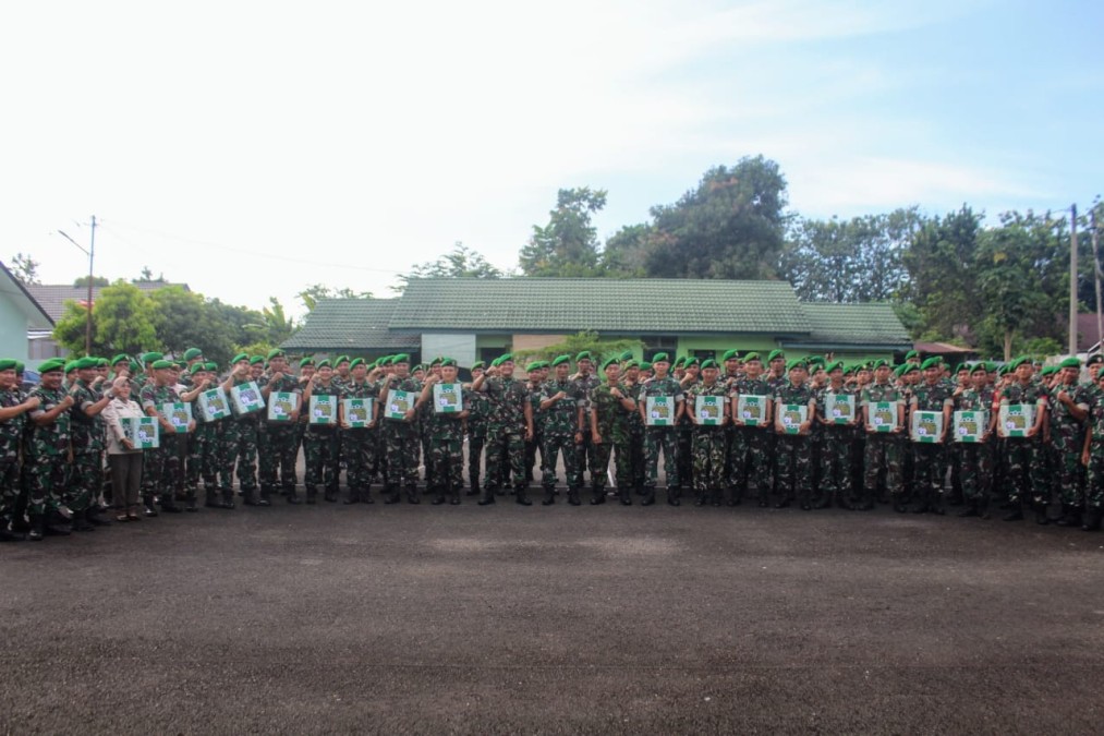 Dandim 0406/Lubuk Linggau Berangkatkan Personil Yang Cuti Lebaran Gelombang Pertama