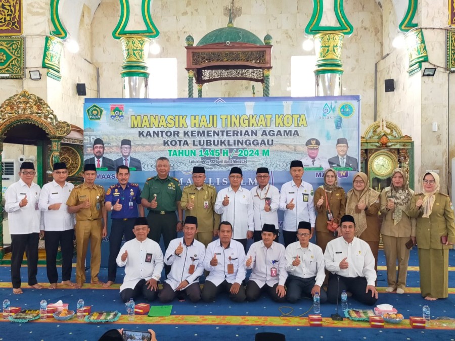 Danramil 406-08/Lubuklinggau Mengadiri Acara Manasik Haji Tingkat Kota Lubuklingau.