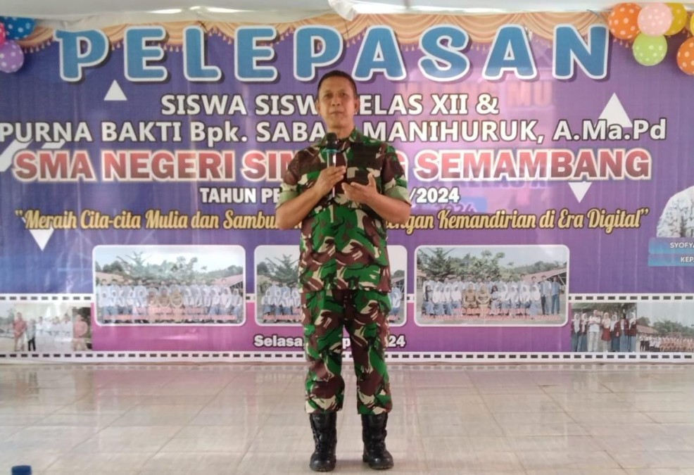 Hadiri Acara Pelepasan Siswa Siswi Kelas XII SMA Negeri Simpang Semambang