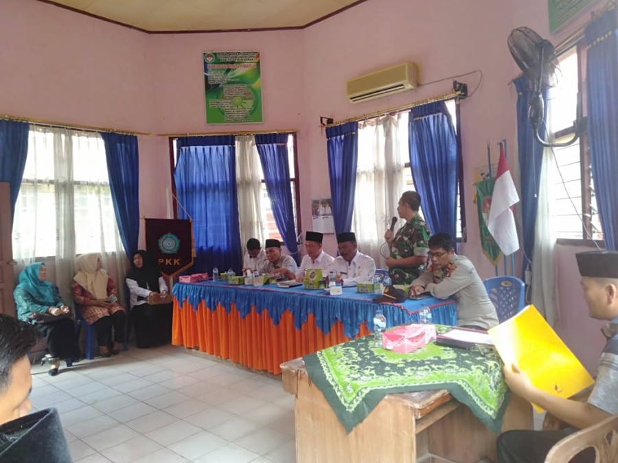 Danramil 406-05/Muara Kelingi Sampaikan Ucapan Selamat Kepada Pejabat Camat Muara Kelingi