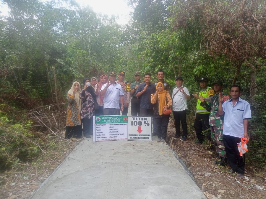 Peduli Wilayah desa binaan babinsa Ikuti Penentuan Titik Nol Pembangunan Desa