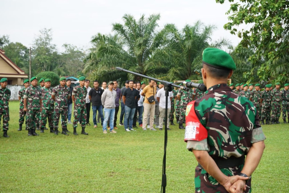 Menghadapi Kunjungi Presiden RI Personil Kodim 0406 Lubuk Linggau Melaksanakan Apel Pengecekan