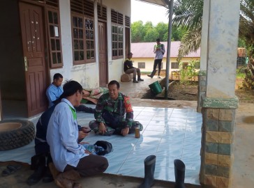 Melalui Komsos Babinsa Koramil 406-04/Muara Lakitan Sosialisasikan Bahaya Narkoba di wilayah binaan