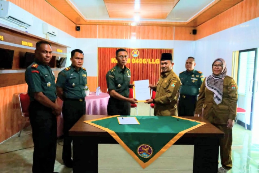 Penandatanganan MOU Besemah Antara Kodim 0406 Lubuk Linggau Dengan Pemkab Musi Rawas