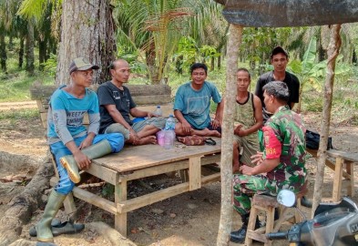 Antisipasi Tindakan Kejahatan Babinsa Himbau Warga Binaannya