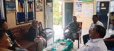 Pererat Sinergitas, Babinsa Komsos Dengan Perangkat Desa di wilayah binaan