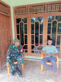 Jaga Kamtibmas, Babinsa Rajin Sambangi Wilayah Binaan