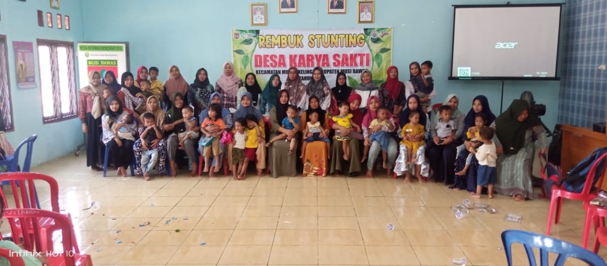 Sertu Siswoyo Babinsa Kodim 0406 Lubuk Linggau Turut Hadir Dalam Kegiatan Rembuk Stunting