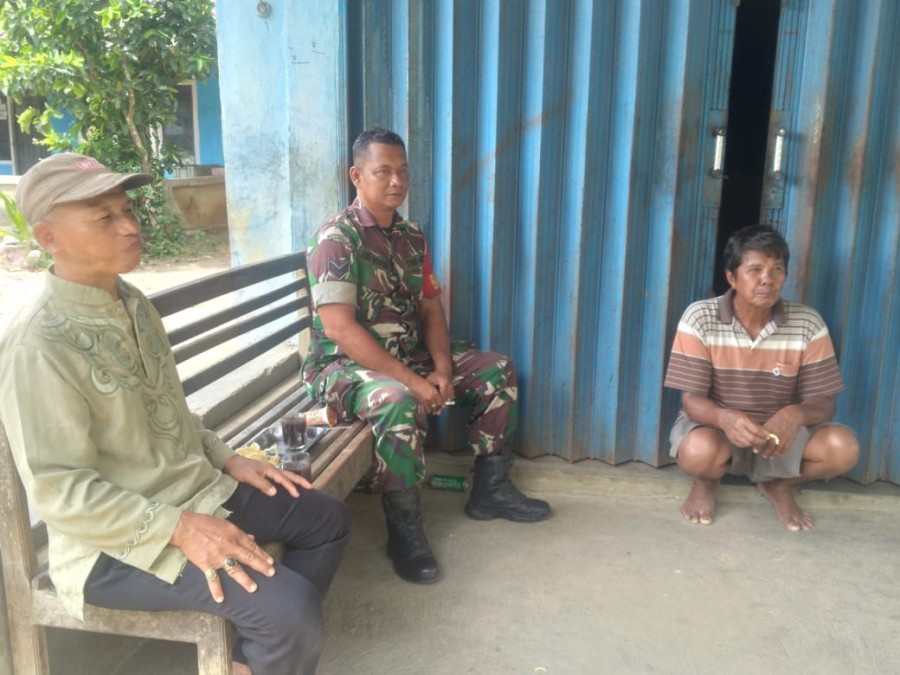 Pupuk Kebersamaan, Babinsa Komsos Dengan Tokoh Agama