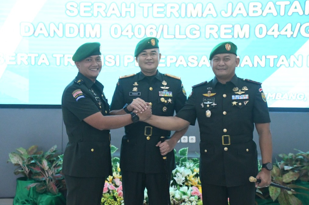 Tongkat Komando Jabatan Dandim 0406/Lubuk Linggau Resmi Diserah Terimakan