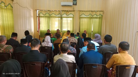 Sambut HUT RI Ke-79, Babinsa Koramil 06/Tugumulyo Hadiri Rapat Pembentukan Panitia Kegiatan 17 Agustus