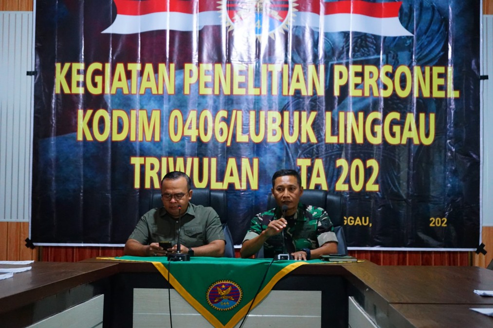 PENELITIAN PERSONIL KODIM 0406/LUBUK LINGGAU TRIWULAN III TAHUN 2024