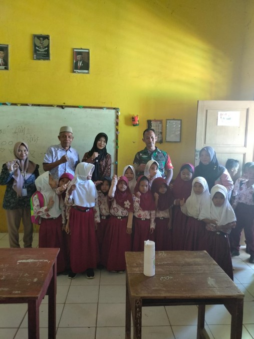 Peduli Pendidikan, Babinsa Koramil 06/Tugumulyo jalin Komsos Dengan Kepala Sekolah SD di wilayah binaan