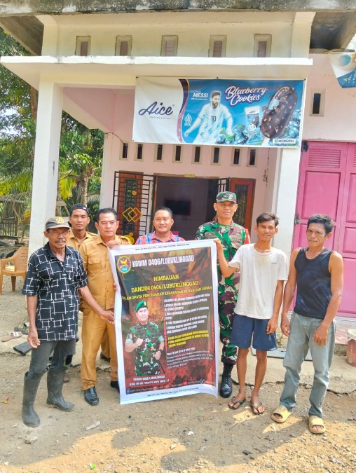 Tumbuhkan Kesadaran Masyarakat Tentang Karhutla, Babinsa Kodim 0406 Lubuk Linggau Terus Berikan Himbauan dan Sosialisasi