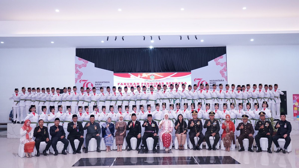 Pengukuhan Pasukan Pengibaran Bendera Pusaka (PASKIBRAKA) Kota Lubuk Linggau Tahun 2024