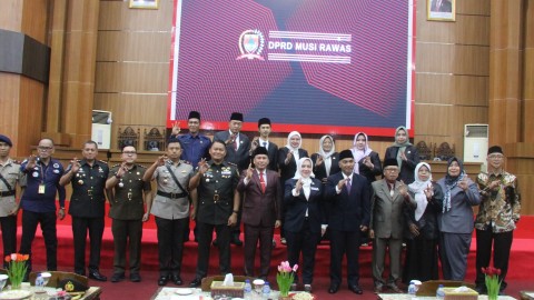 Sidang Paripurna Istimewa DPRD Musi Rawas dalam Rangka Mendengarkan Pidato Kenegaraan Presiden Republik Indonesia