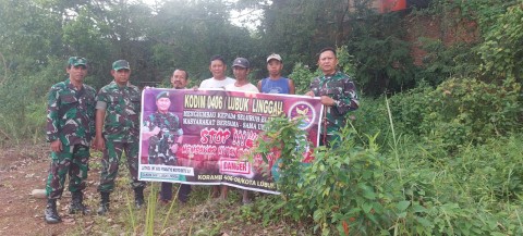 Babinsa Koramil 406-08/Lubuklinggau Melaksanakan Patroli Karhutla Di Wilayah binaan