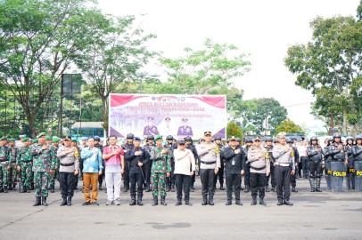 Kepala Staf Kodim 0406 Lubuk Linggau Hadiri Apel Gelar Pasukan Ops Mantap Praja Musi 2024