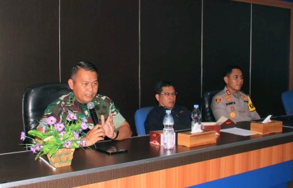 Dandim 0406 Lubuk Linggau Bersama Kapolres Kunjungan Silaturahmi di Graha Pena Linggau Pos