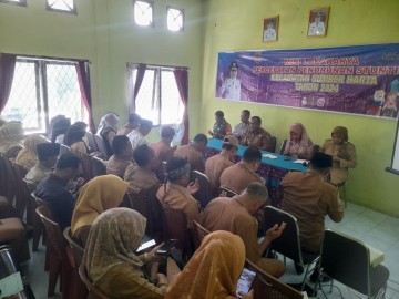 Babinsa Koramil 406-09/Terawas Menghadiri Acara Lokmin Tribulanan Di wilayah binaan