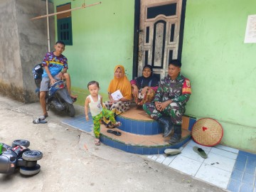 Mempererat Silahtuh Rahmi dengan warga Binaan, Kopda Mitra Melaksanakan giat komsos dengan warga