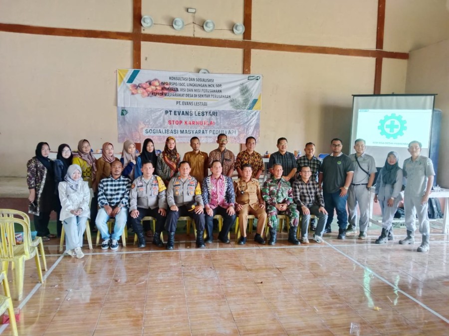 Danramil Hadiri Silaturahmi dan Sosialisasi Lingkungan di PT Evan Lestari