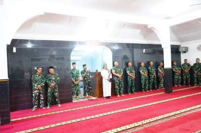 Dalam rangka memperingati Maulid Nabi Muhammad Saw Kodim 0406/lubuklinggau gelar tema mewujudkan personel TNI – AD yang religius