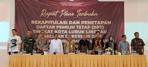 Danramil 406-08/Lubuklinggau Monitor Rapat Pleno Terbuka DPT