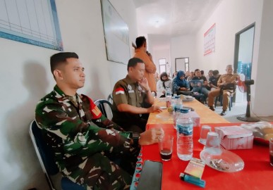 Babinsa Koramil 406-01/Rawas Ulu Hadiri Musrenbang Desa Jangkat