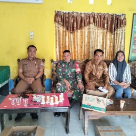 Koptu Sugeng Wibowo, Gelar Komsos Bersama prangkat Desa Membahas Tentang keamanan Desa