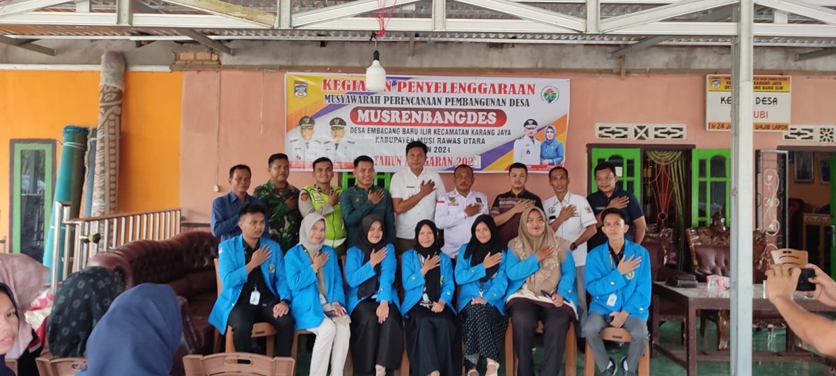 Babinsa Koramil 406-03/Rupit, Serda Ichsan Hadiri Musrembangdes di Desa Embacang Ilir