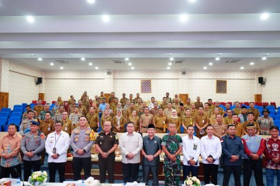 Dandim 0406 Lubuk Linggau Diwakili Kepala Staf Kodim Hadir Dalam Rapat Koordinasi Forkopimda Kota Lubuk Linggau