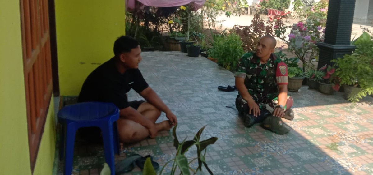 Babinsa Koramil 407-07/Jayaloka Lakukan Penguatan Binter di Desa Margoyoso