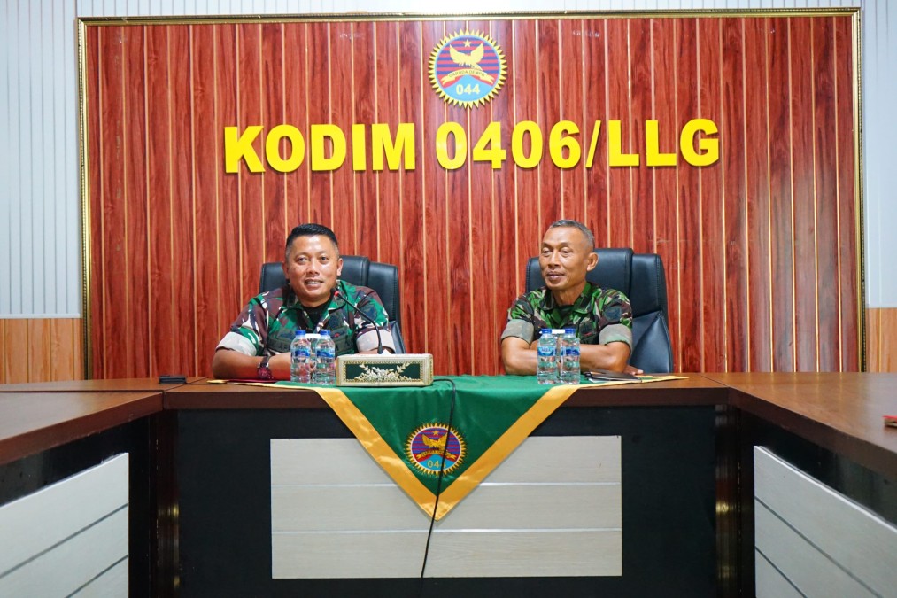 Kodim 0406 Lubuk Linggau Terima Kunjungan Kerja Tim DALPROGGAR Kodam II/SWJ Semester II Tahun 2024
