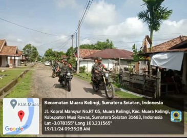 Anggota Koramil 406-05/Muara Kelingi Melaksanakan Kegiatan Patroli Wilayah Menjelang Pilkada Serentak Tahun 2024