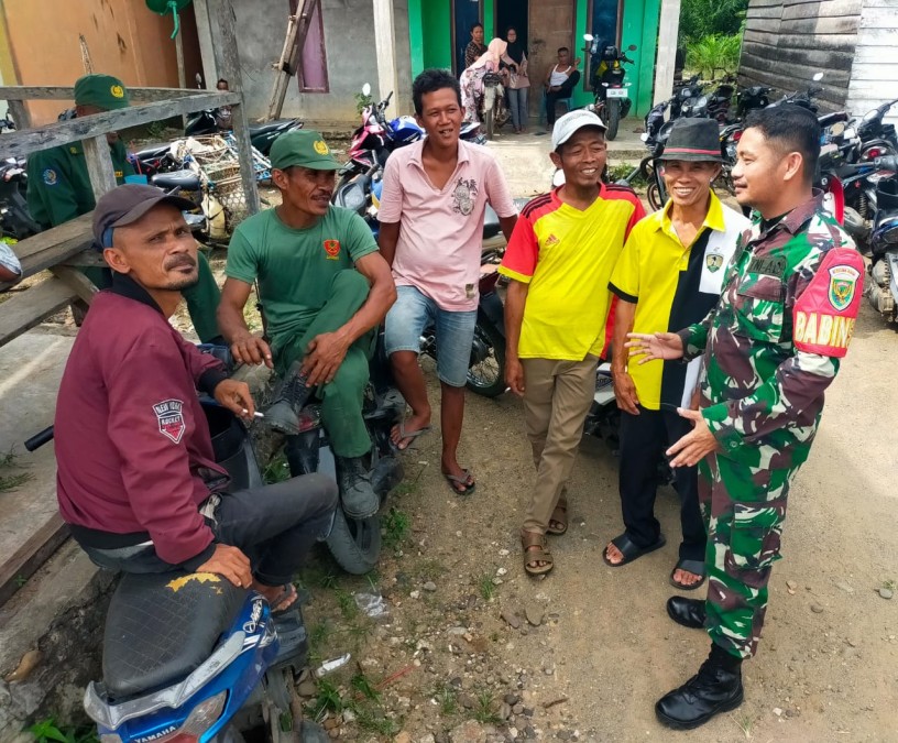 Dimasa Tenang menghadapi Pemilukada Serentak, Babinsa Koramil 406-05/Muara Kelingi Terus Pantau Perkembangan Situasi Diwilayah