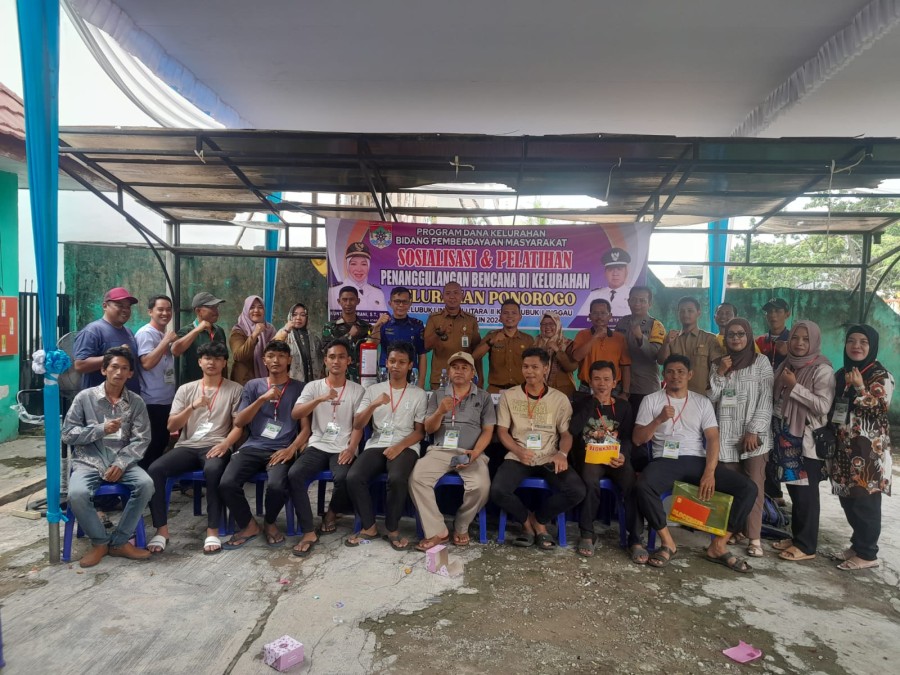 Babinsa Koramil 406-08/Lubuk Linggau Hadiri Pelatihan Sosialisasi Penanggulangan Bencana.