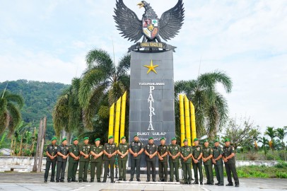 Kodim 0406/Lubuk Linggau Menyelenggarakan Kegiatan Ziarah Rombongan Memperingati Hari Juang TNI-AD Ke-79