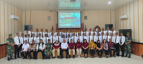 Danramil 406-08/Kota Lubuk Linggau Hadiri Penutupan Pelatihan Dasar CPNS Gelombang II