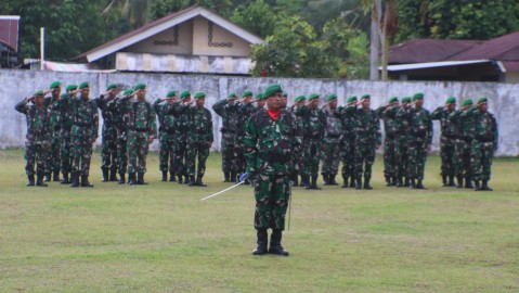 Kepala Staf Kodim 0406 Lubuk Linggau Bertindak Sebagai Inspektur Upacara Pada Upacara Peringatan Hari Bela Negara ke-76 Tahun 2024