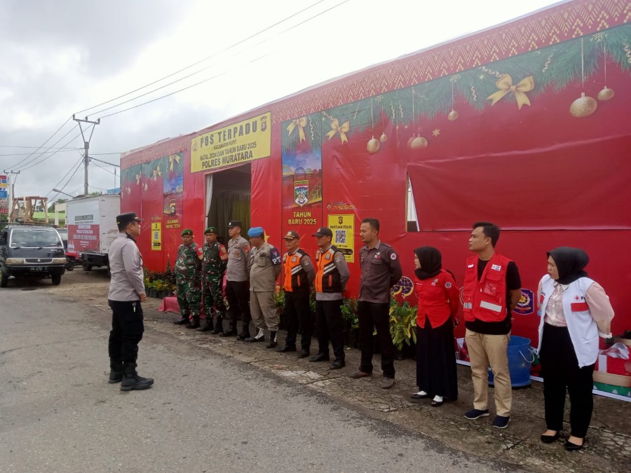 Babinsa Koramil 406-03/Rupit Laksanakan Kegiatan PosPam Nataru di RM Sederhana