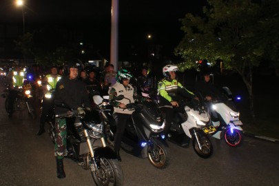 Dandim 0406/Lubuk Linggau Bersama Forkopimda Gelar Patroli Gabungan Malam Natal